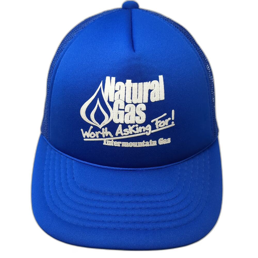 Young An Trucker Hat Blue OSFM Snapback Intermountain Natural Gas Advertising